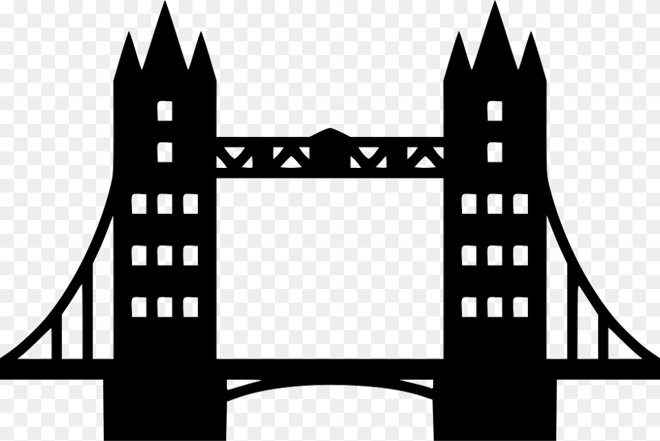 Transparent Bridge Icon Tower Bridge Icon, Arch, Architecture, Stencil, Arch Bridge Png