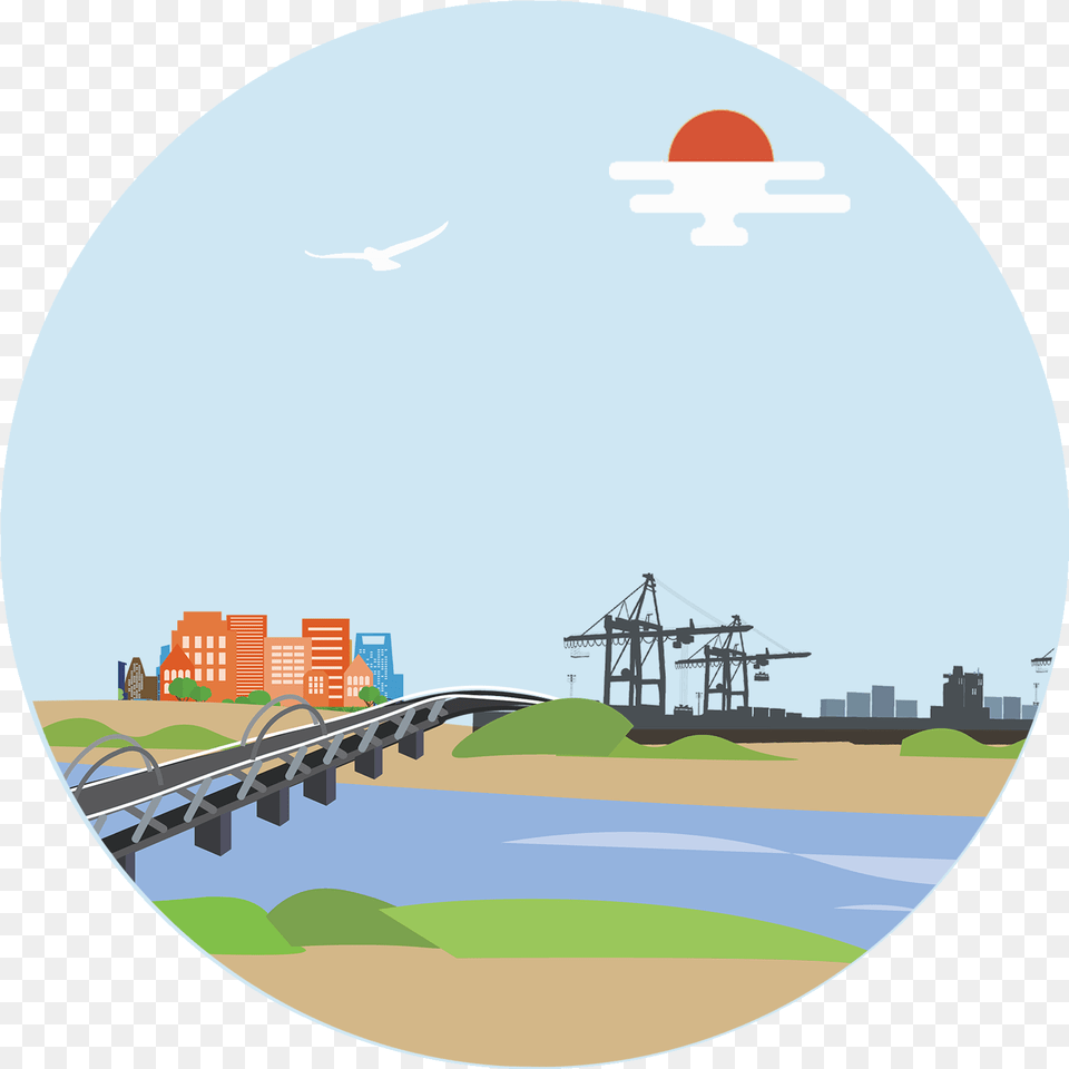 Transparent Bridge Vector Illustration, Arch, Water, Waterfront, Architecture Png Image