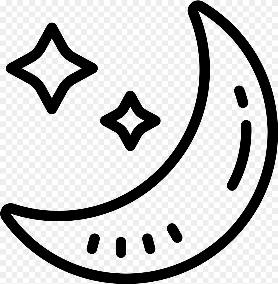 Transparent Bright Moon Clipart Star Of Bethlehem, Gray Png