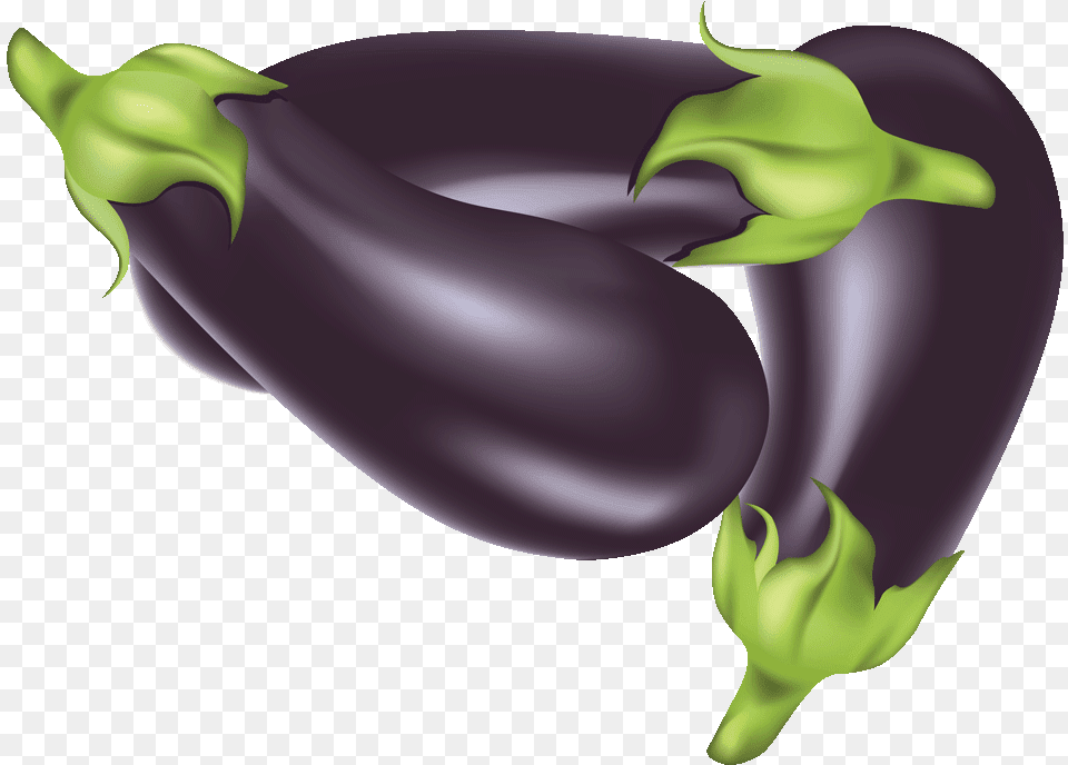 Transparent Brinjal Clipart Black And White Eggplant Vector, Food, Produce, Plant, Vegetable Png