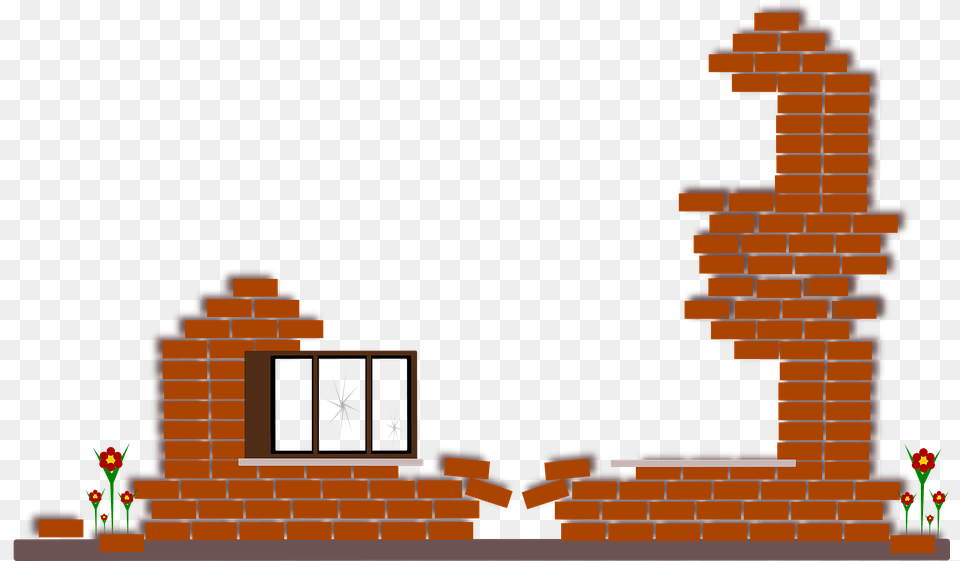 Transparent Broken Brick Wall House Free Png Download