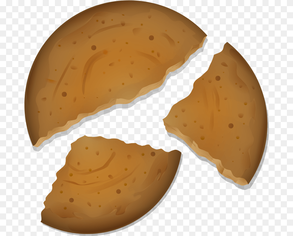 Transparent Broken Plate Broken Biscuit, Bread, Food Free Png