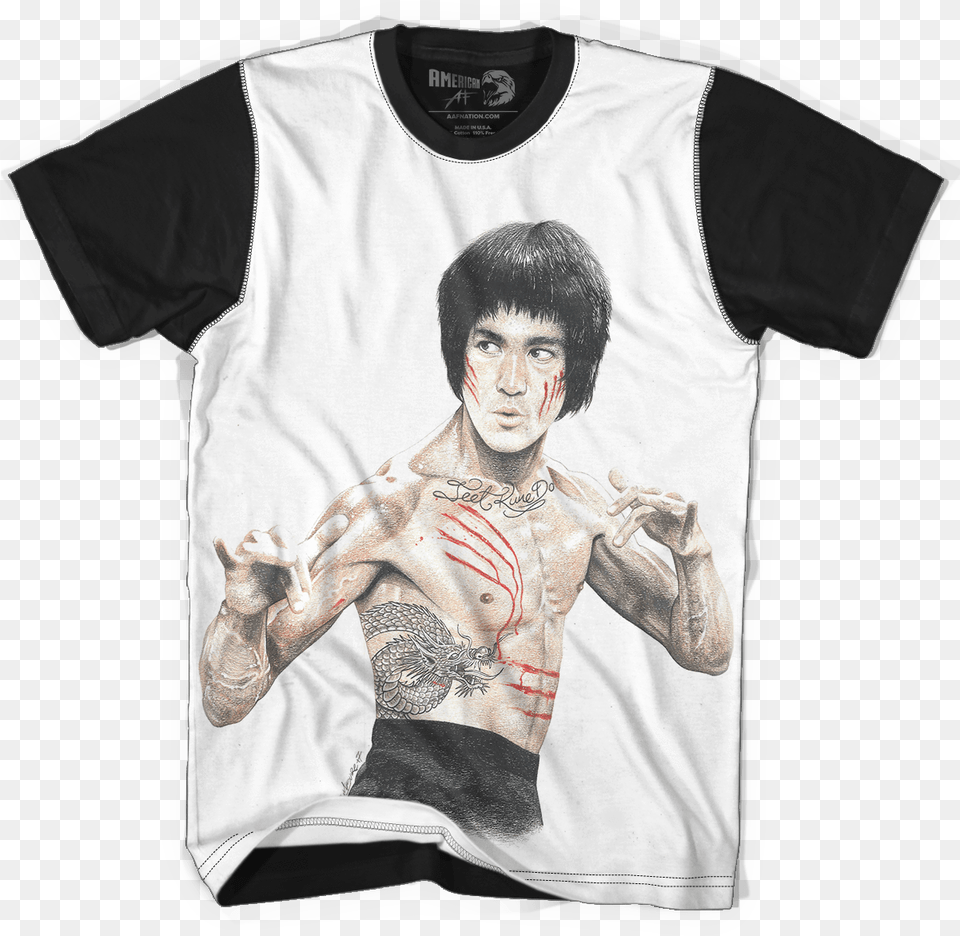 Transparent Bruce Lee Bill The Butcher Usa, Clothing, T-shirt, Adult, Skin Free Png Download