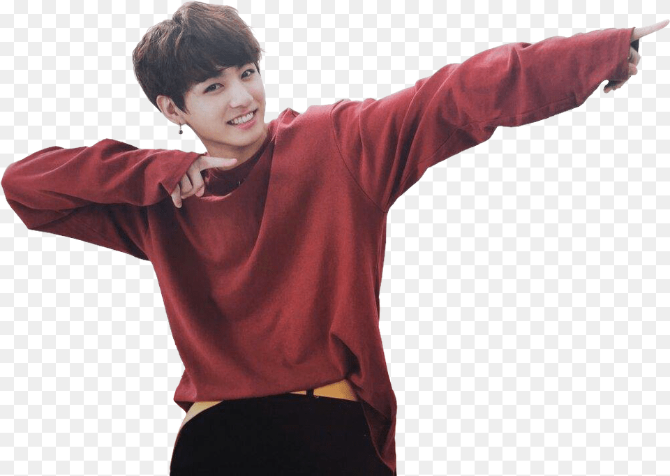 Transparent Bts Jungkook Jungkook Red, Sleeve, Clothing, Long Sleeve, Boy Png Image