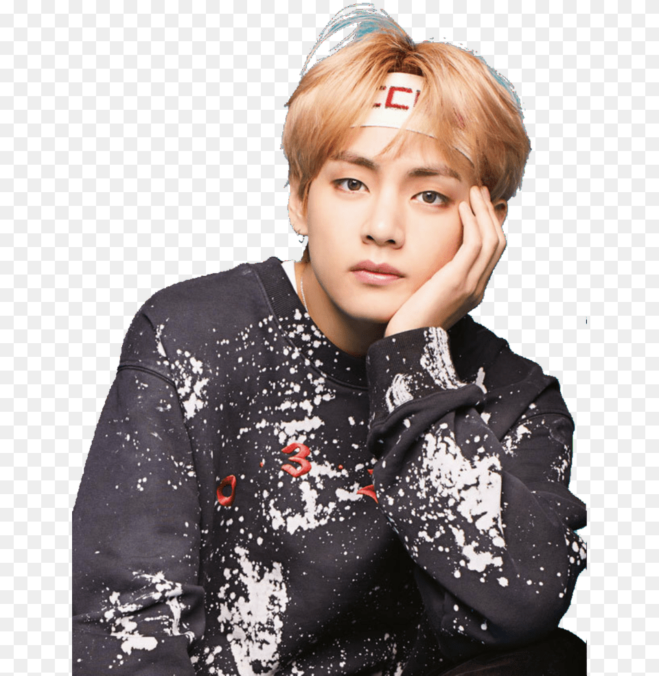 Bts Taehyung Bts Blonde, Portrait, Photography, Person Free Transparent Png