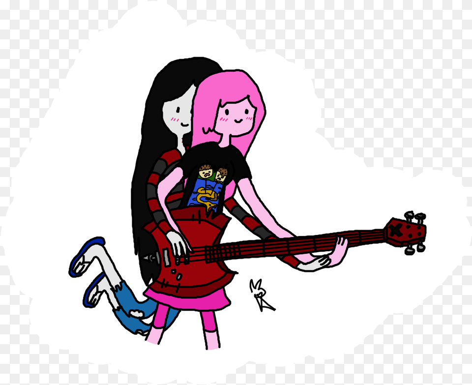 Transparent Bubble Bass Marceline With Her Bass, Baby, Guitar, Musical Instrument, Person Png Image