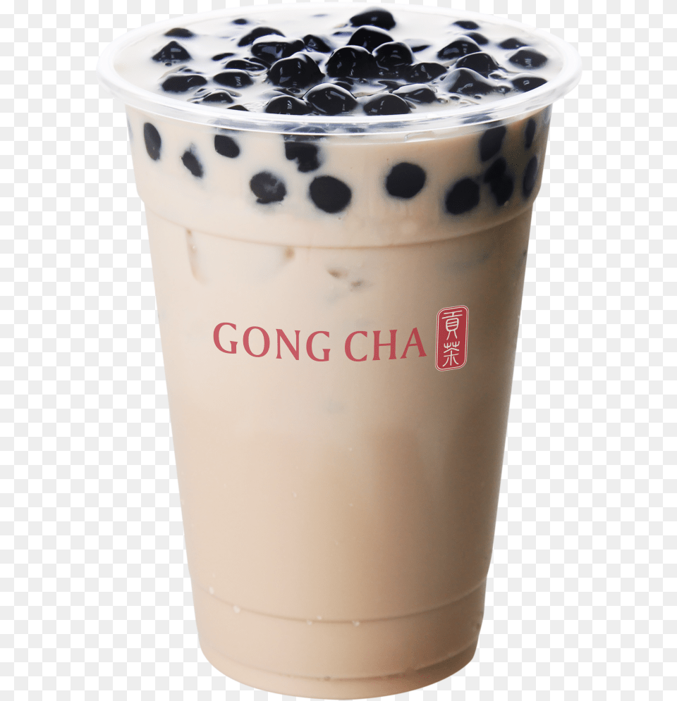 Bubble Tea Gong Cha Pearl Milk Tea, Beverage, Bottle, Shaker Free Transparent Png