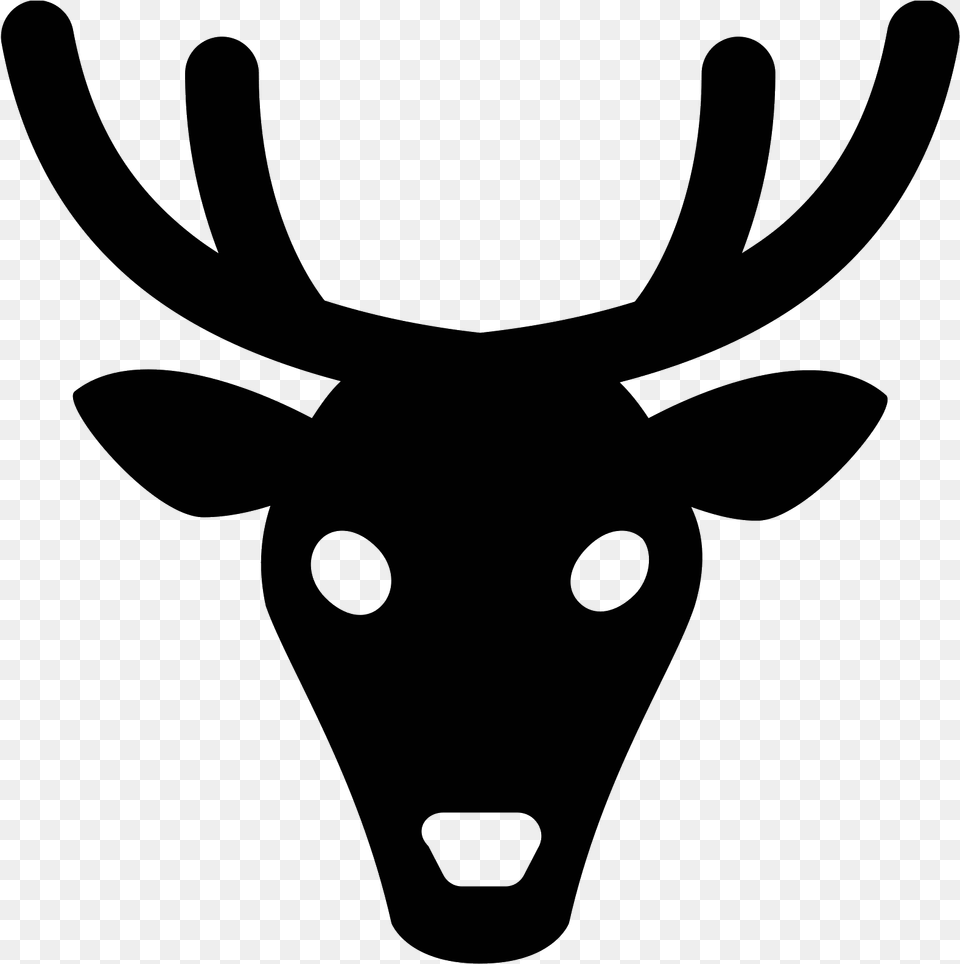 Transparent Buck Clipart Deer Icon, Gray Png