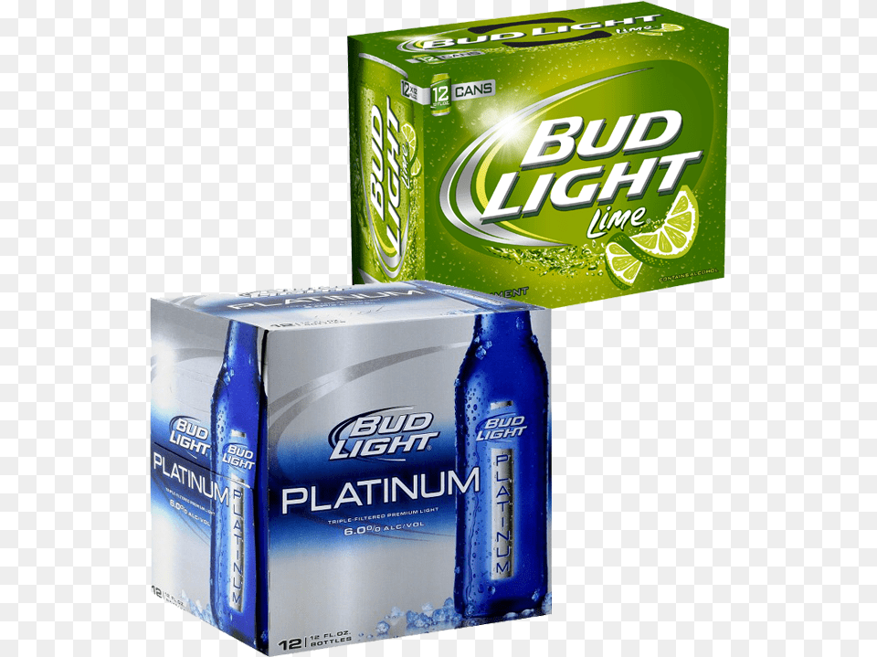 Transparent Bud Light Bottle Bud Light Platinum, Can, Tin Png