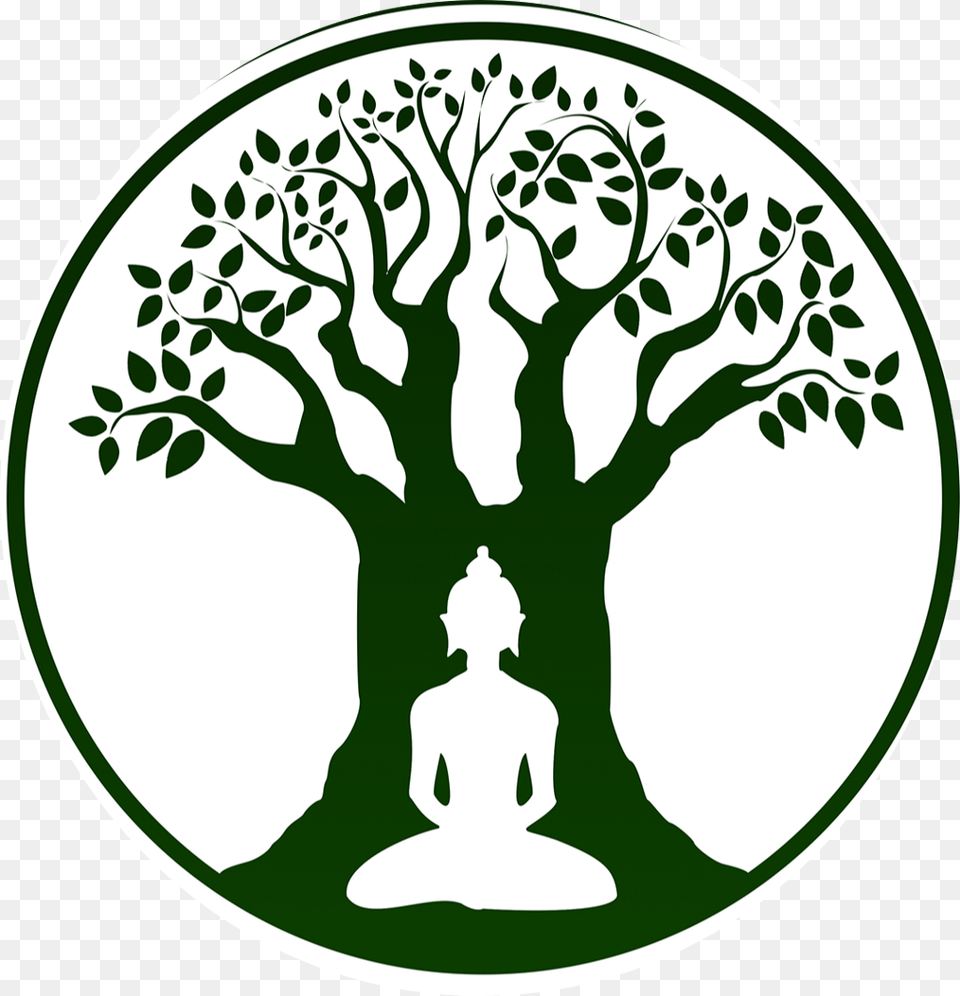 Transparent Buddha Clipart Easy Bodhi Tree Drawing, Stencil, Sticker Png