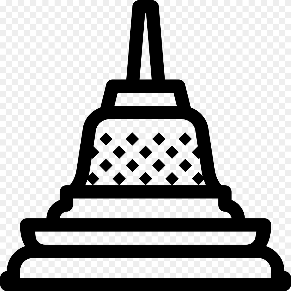 Transparent Buddha Icon Candi Borobudur Icon, Gray Free Png Download