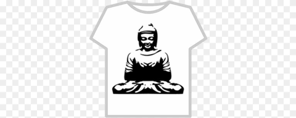 Transparent Buddha Roblox Buddha Wall Decal, Clothing, T-shirt, Art, Person Png