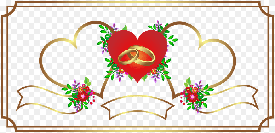 Transparent Budgeting Clipart Wedding Heart Background, Pattern, Art, Graphics, Floral Design Png