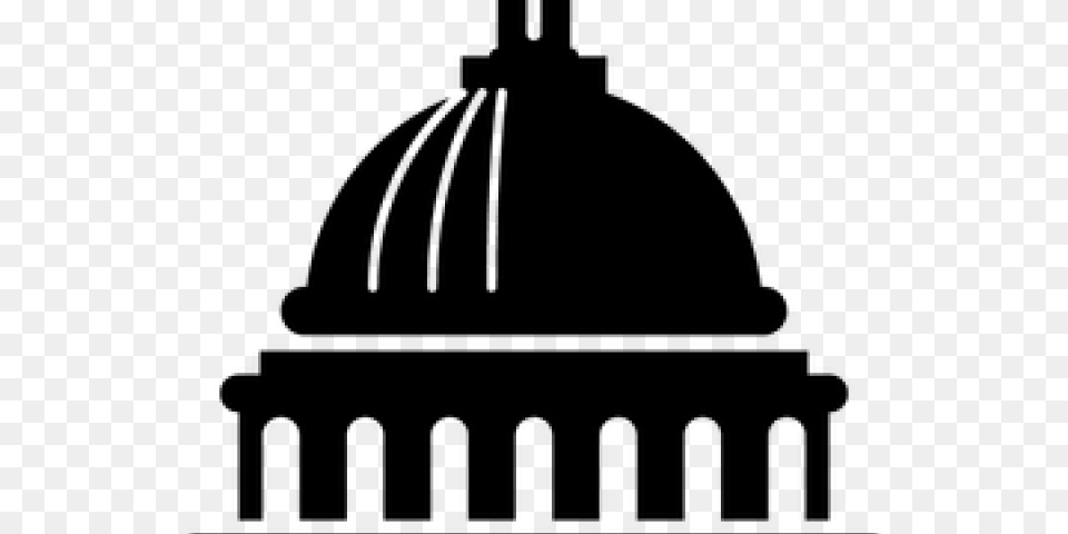 Transparent Building On Fire Clipart Us Capitol Building Silhouette, Gray Free Png Download