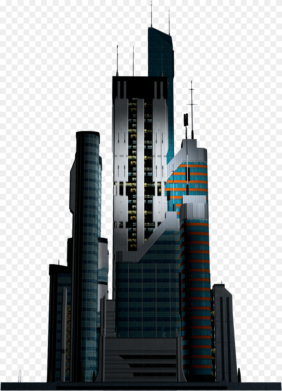 Transparent Building Sci Fi Science Fiction, Architecture, Office Building, Metropolis, Urban Png Image