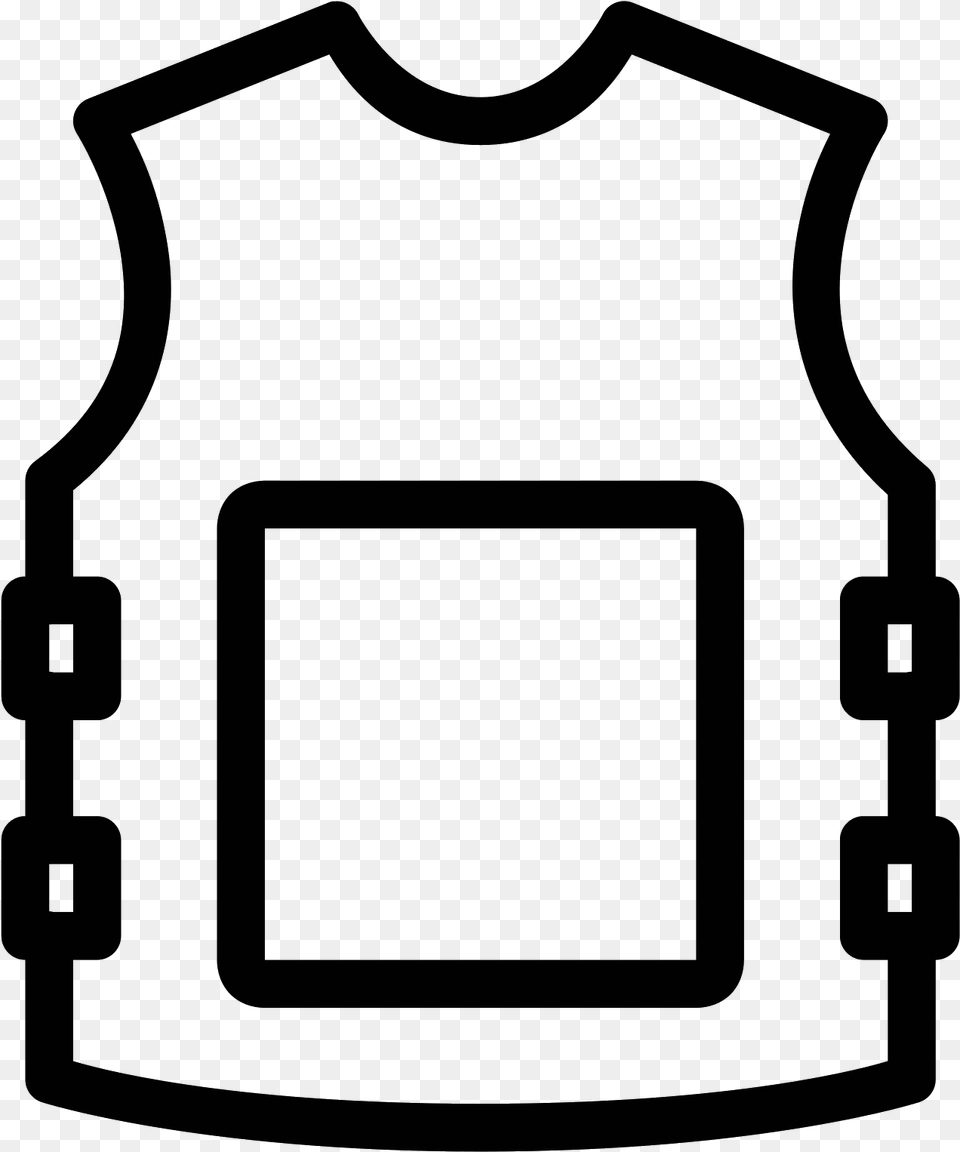 Transparent Bullet Proof Vest Bullet Proof Vest Icon, Gray Png