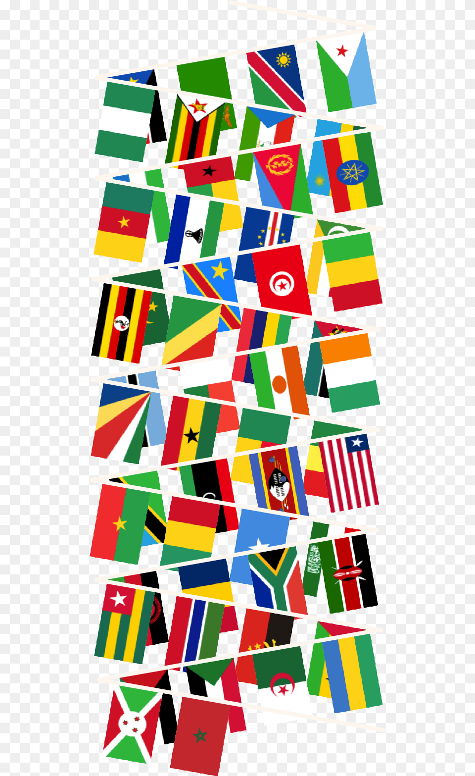 Transparent Bunting Clipart African Flags, Flag Png