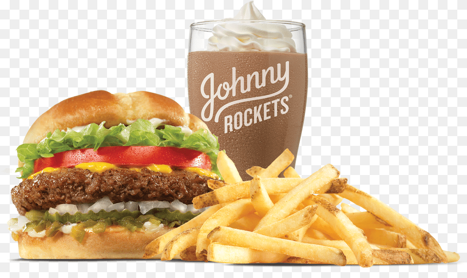 Burger And Fries Burger And Fries And Milkshake, Food Free Transparent Png