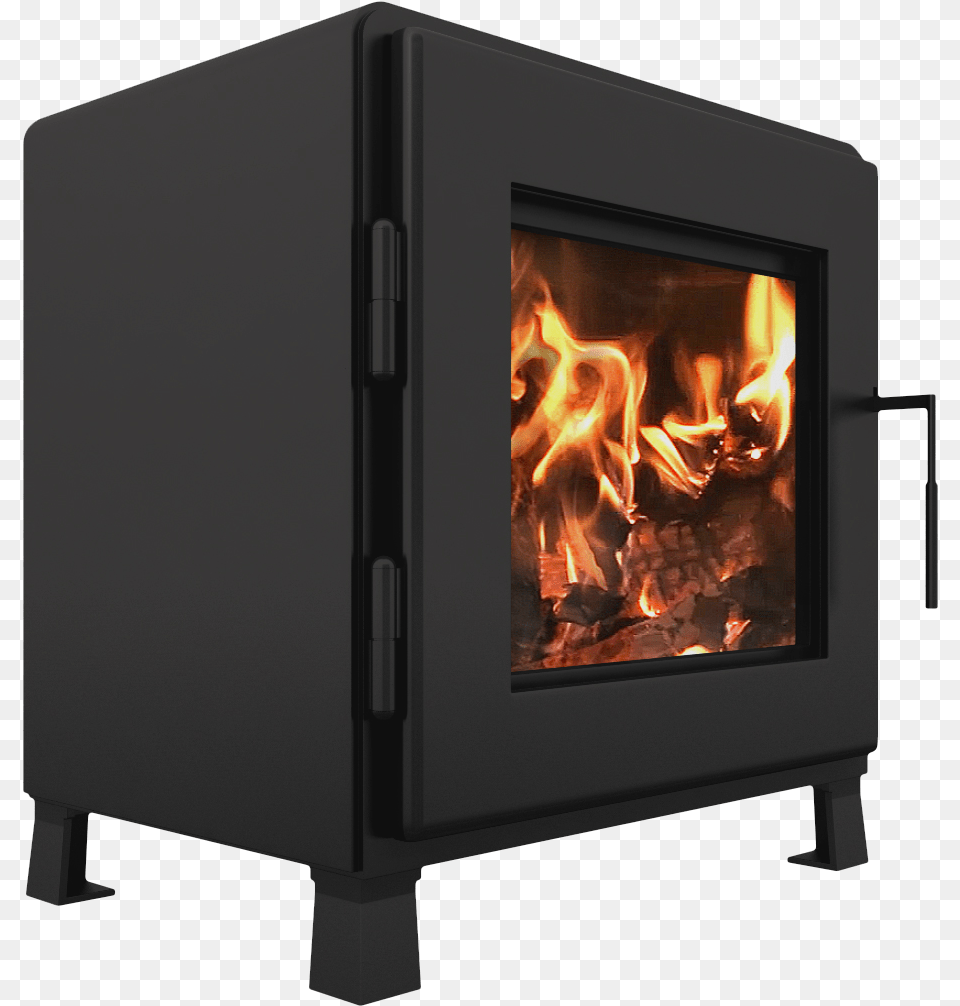 Transparent Burning House Small Wood Burning Stove, Fireplace, Indoors, Hearth Png