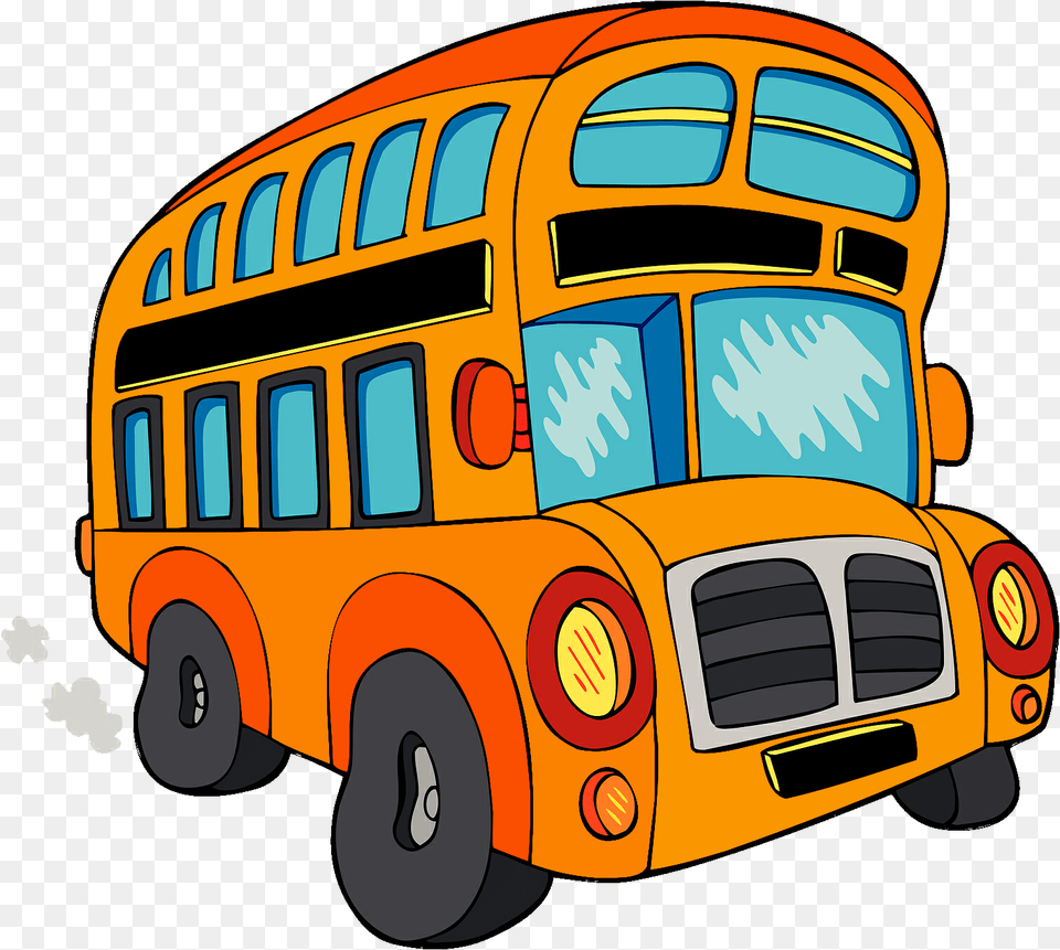 Transparent Bus Clipart Cartoon Party Bus, School Bus, Transportation, Vehicle, Machine Free Png