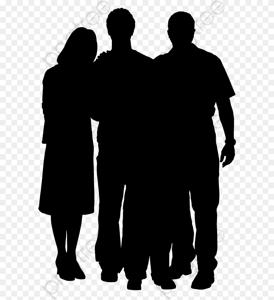 Business People Clipart People Silhouette, Gray Free Transparent Png
