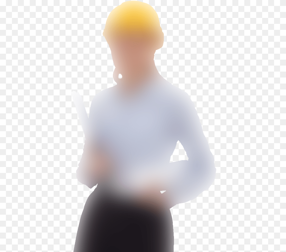 Transparent Business Woman Standing Girl, Clothing, Shirt, Sleeve, Hardhat Png