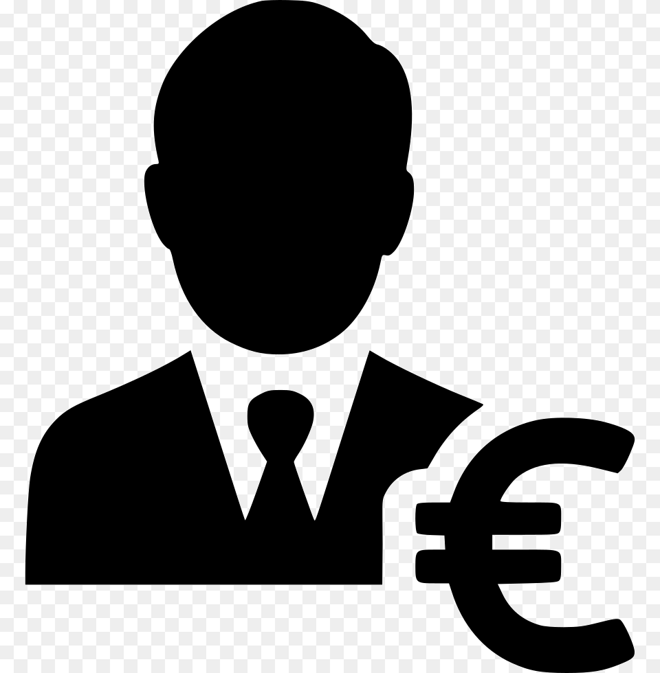 Transparent Businessman Silhouette Accountant Icon, Stencil, Adult, Male, Man Free Png