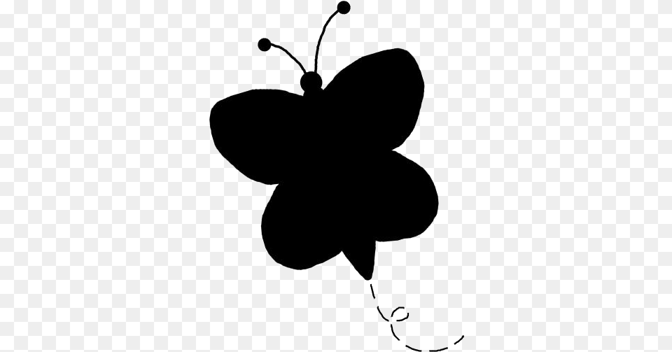 Transparent Butterfly Background Art Silhouette, Stencil, Flower, Plant, Anemone Png Image