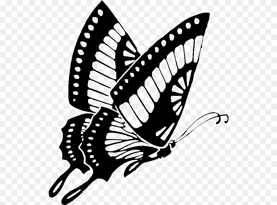 Transparent Butterfly Clipart Butterfly Clip Art Black And White, Silhouette, Outdoors, Lighting, Nature Png Image
