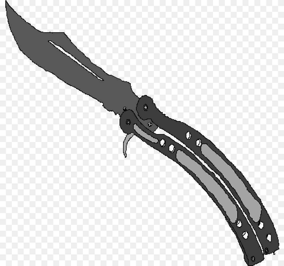 Transparent Butterfly Knife Csgo Butterfly Knife, Sword, Weapon, Blade, Dagger Free Png Download