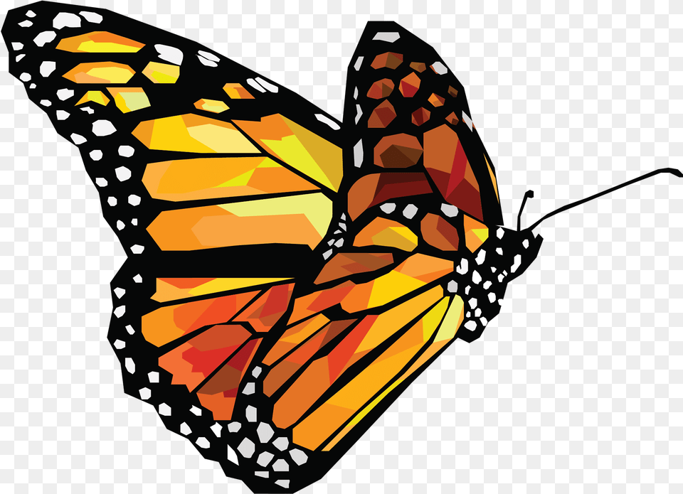 Butterfly Vector Butterfly Vector, Animal, Insect, Invertebrate, Monarch Free Transparent Png