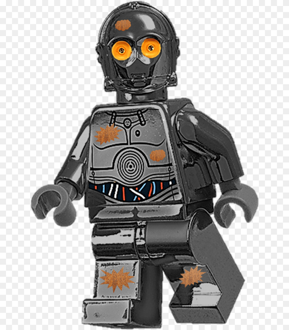 Transparent C3po Lego Gold C, Robot, Person, Head Png Image