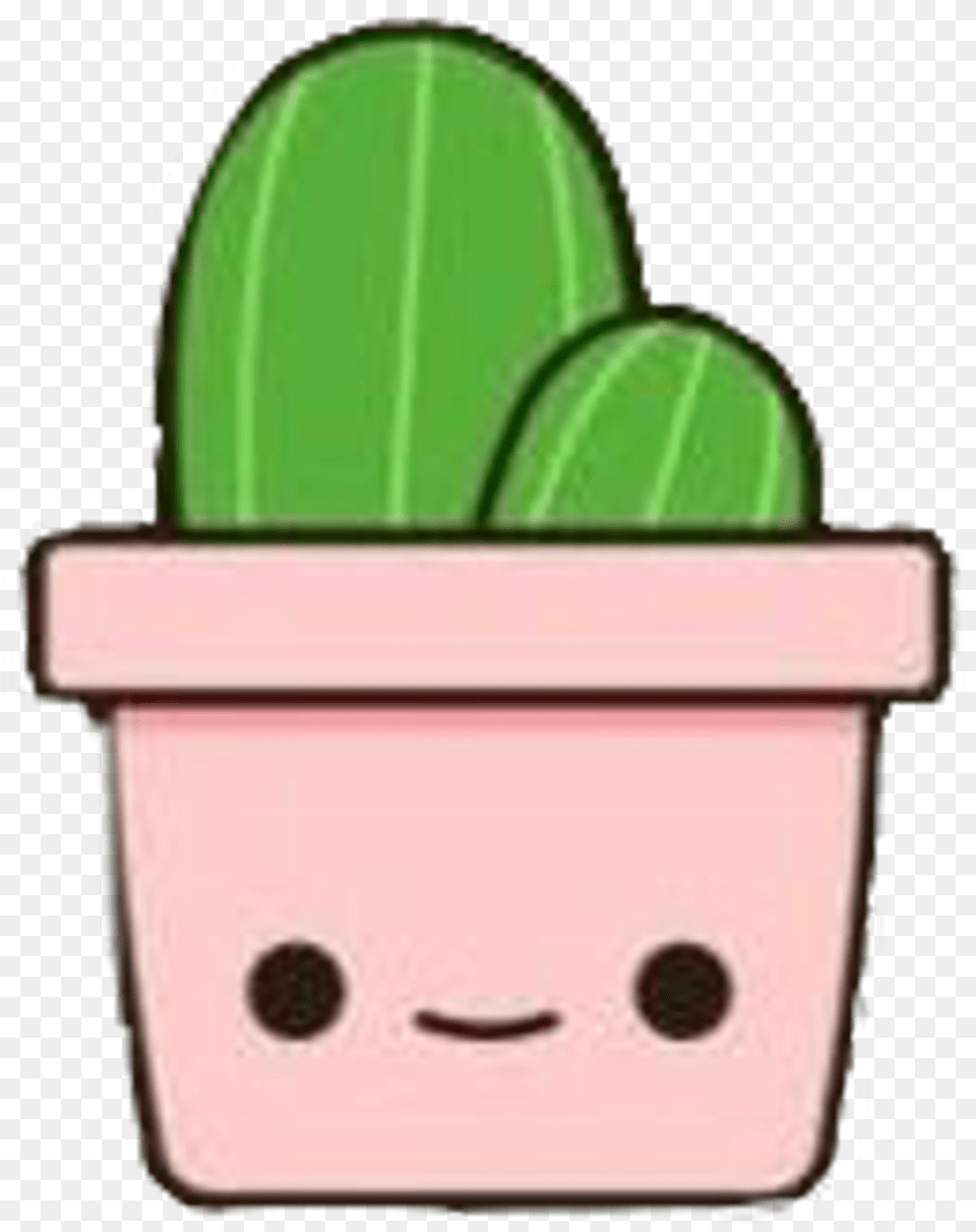 Transparent Cactus Clipart Cute Tumblr Stickers, Plant, Potted Plant, Jar, Planter Png