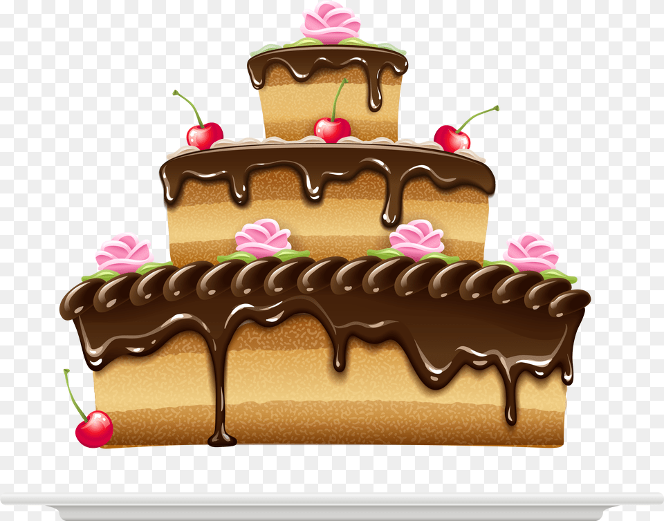 Transparent Cake Clipart, Birthday Cake, Cream, Dessert, Food Free Png