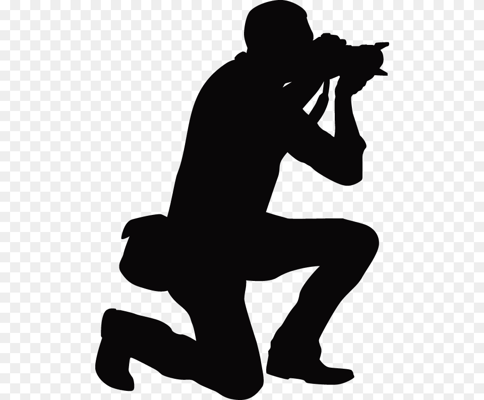 Transparent Camera Silhouette Silhouette Photography Clip Art, Kneeling, Person, Photographer, Adult Png Image