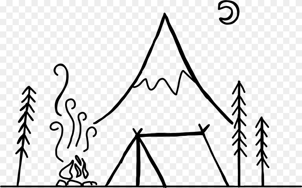 Transparent Camp Fire Drawing Camp Fire, Gray Free Png