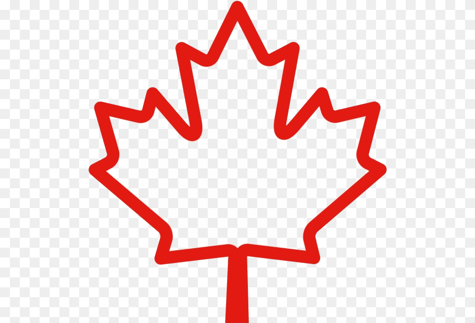 Transparent Canadian Maple Tree Clipart Maple Leaf Vector Outline, Plant, Maple Leaf, Food, Ketchup Free Png Download