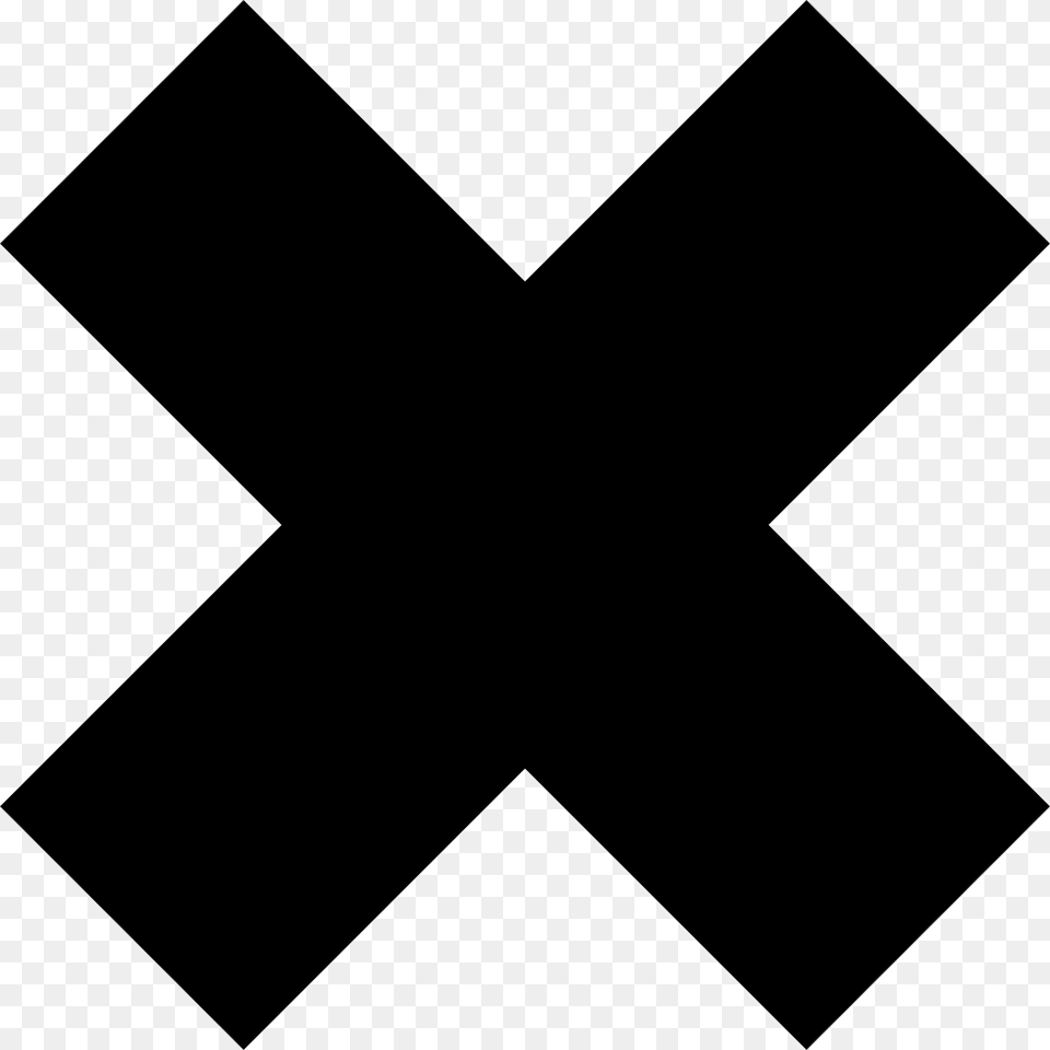 Transparent Cancel Icon Black Cross, Silhouette, Symbol Free Png Download