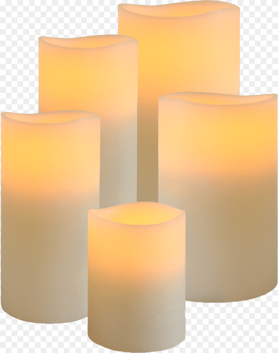 Transparent Candle Lit Candles Transparent, Cylinder, Lamp Free Png
