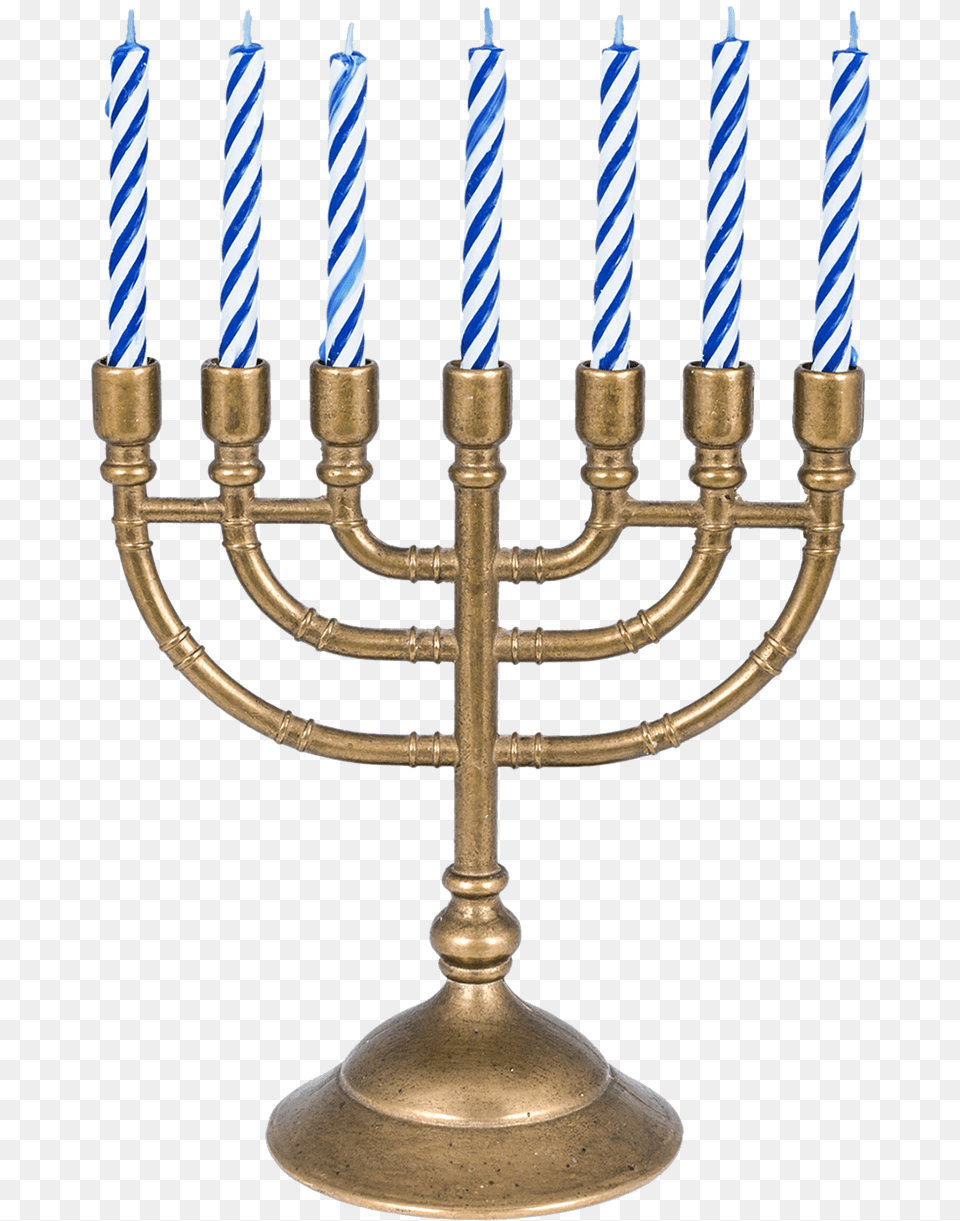 Transparent Candlestick Menorah, Festival, Hanukkah Menorah, Candle Png Image