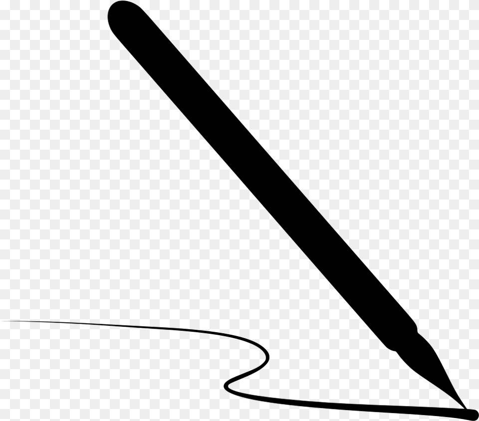 Caneta Calligraphy Pen Writing, Gray Free Transparent Png