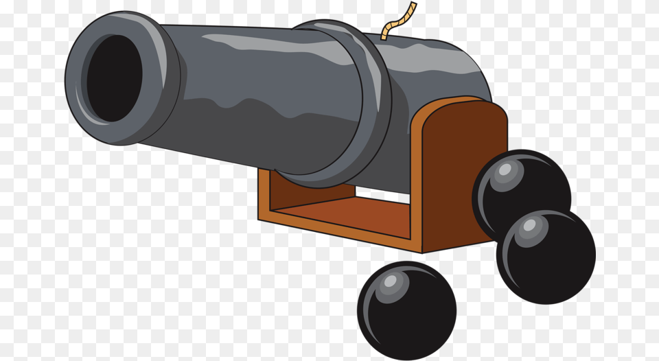 Transparent Cannon Clipart Cartoon Pirate Cannon, Weapon Png Image