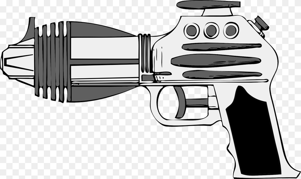 Transparent Cannon Firing Clipart Laser Gun Transparent Background, Firearm, Weapon, Handgun Png Image