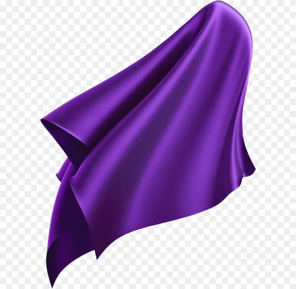 Transparent Cape Clipart Purple Cape, Silk, Adult, Female, Person Free Png Download