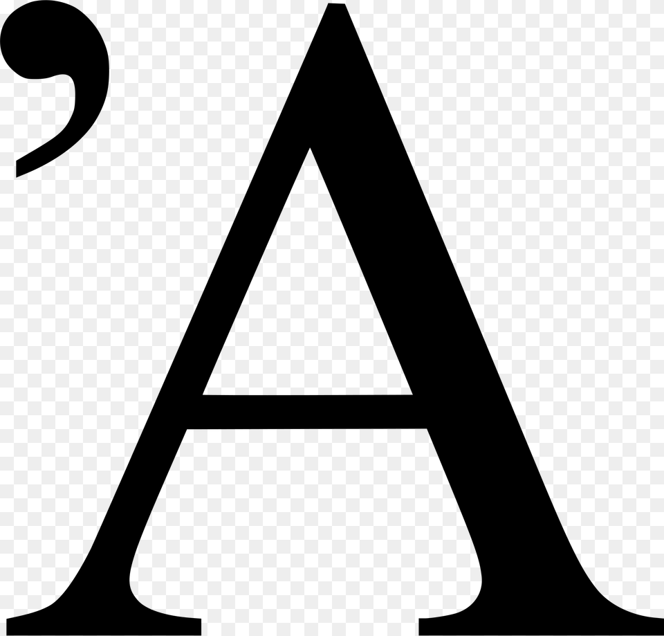 Transparent Capital Letter A Capital Letter, Gray Free Png