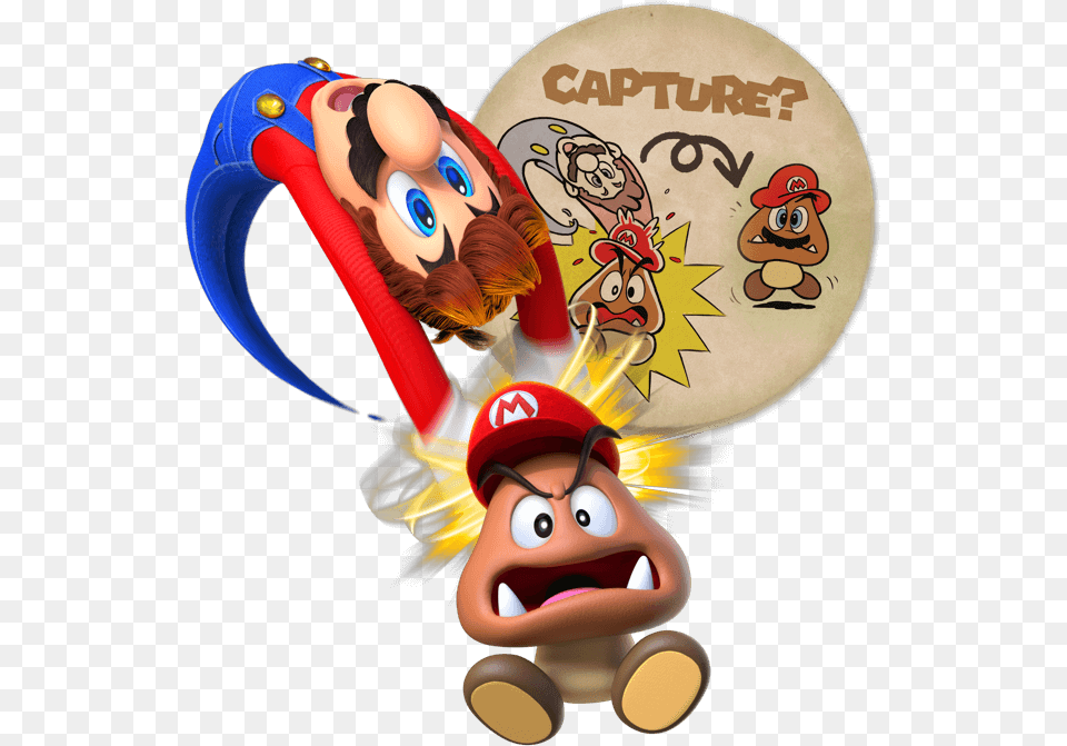 Cappy Super Mario Odyssey Capture, Toy, Adult, Female, Person Free Transparent Png