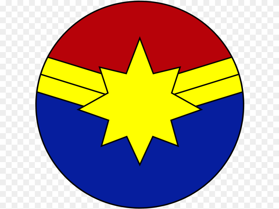 Transparent Captain Marvel Logo, Symbol, Star Symbol Png Image
