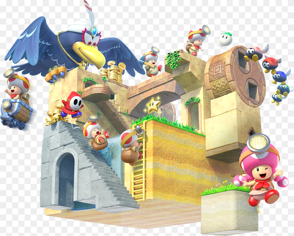 Transparent Captain Toad, Toy, Game, Super Mario, Baby Png Image