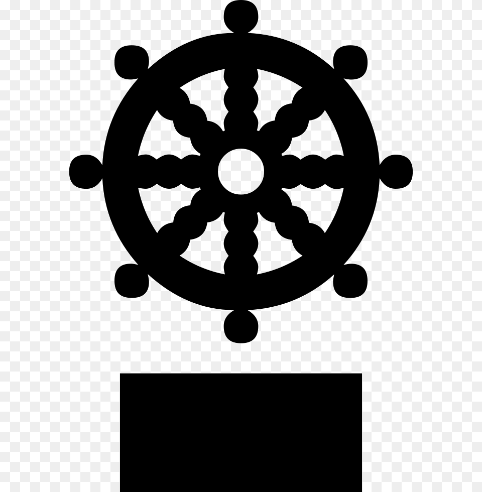 Transparent Captains Wheel Clipart Dharma Wheel Symbol For Buddhism, Hockey, Ice Hockey, Ice Hockey Puck, Rink Free Png