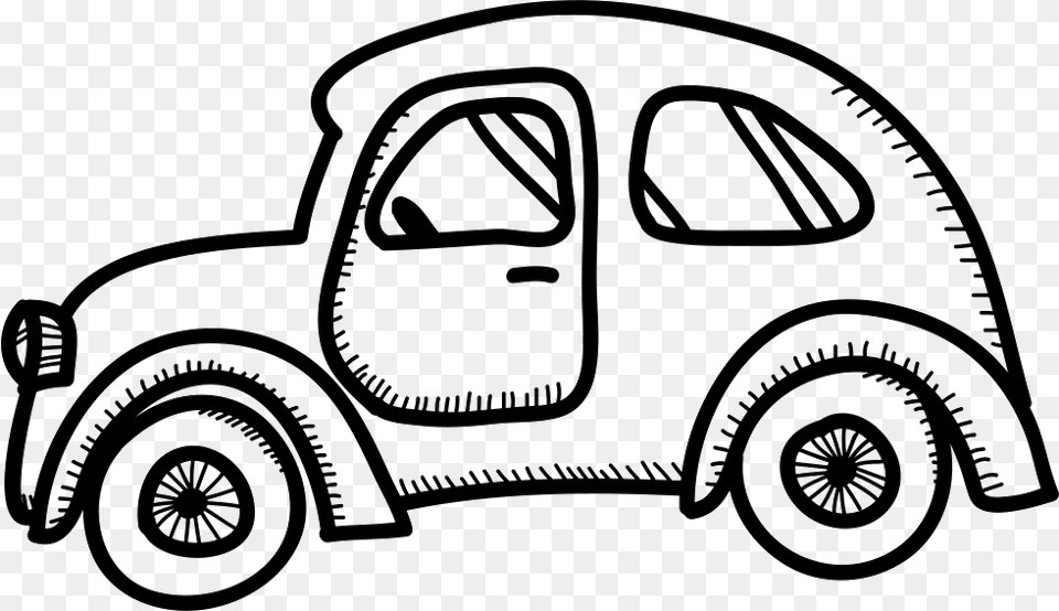 Car Drawing Car, Device, Grass, Lawn, Lawn Mower Free Transparent Png